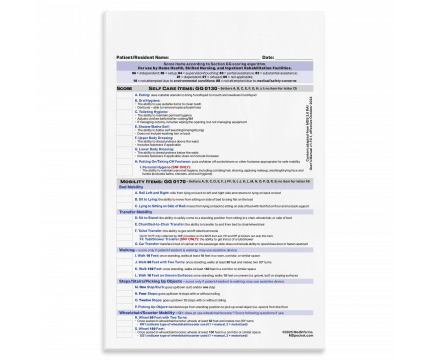 5”x 8” ADL Performance Scoring Notepad 